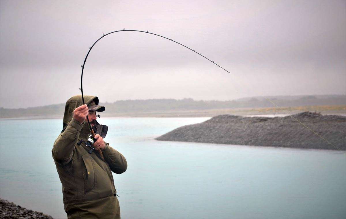 A good bend in the rod.